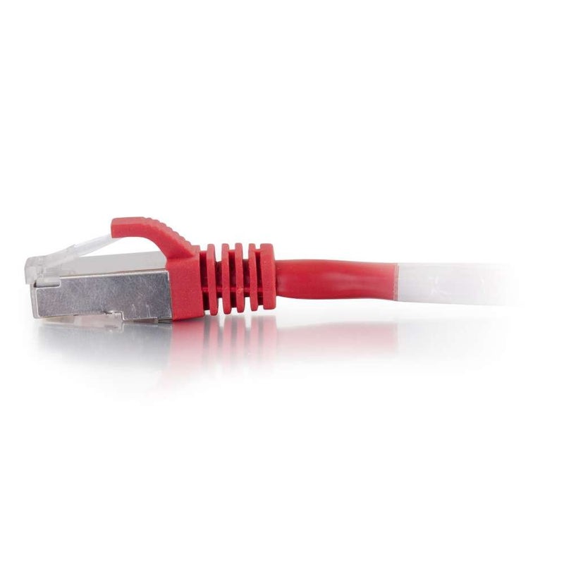 C2G Legrand Cat6 Ethernet Cable, Snagless Shielded Cat6a Patch Cable, Red Network Patch Cable, 8 Foot Snagless STP Ethernet Cable, 1 Count, C2G 00849 - Image 3